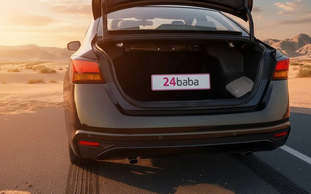 Nissan Altima 2024 Black rear view showing taillights