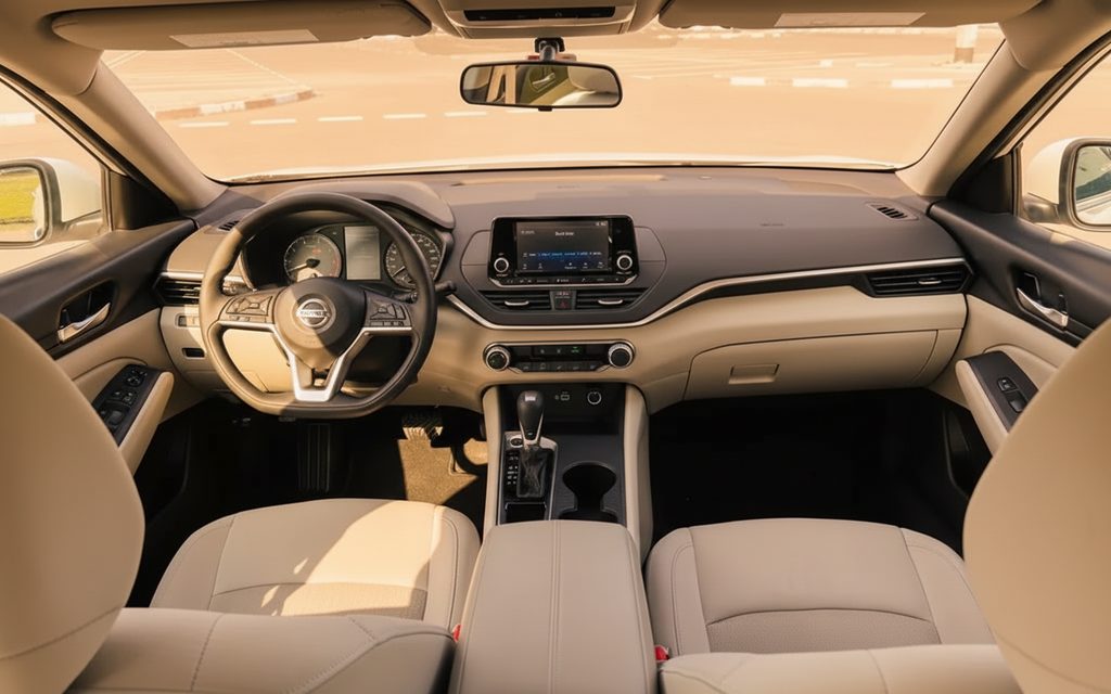 Nissan Altima 2022 interior view showing trim