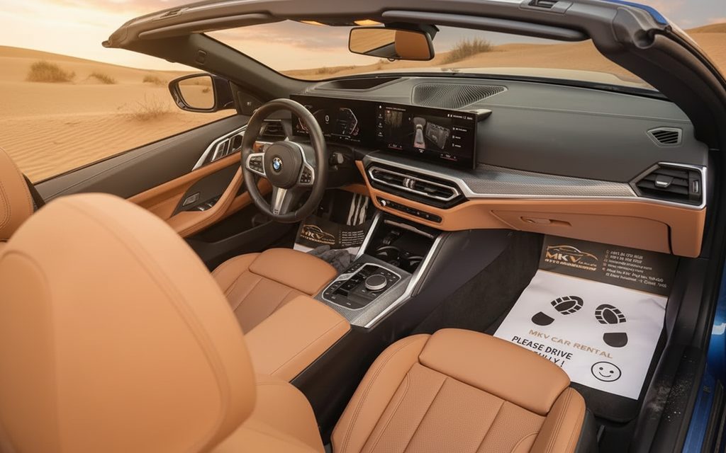 Bmw 420 2024 interior view showing trim – rental in Dubai
