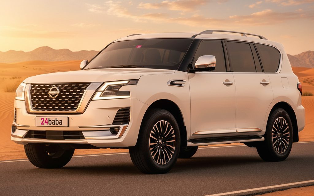 Nissan Patrol 2022 White cover image – rental in Dubai