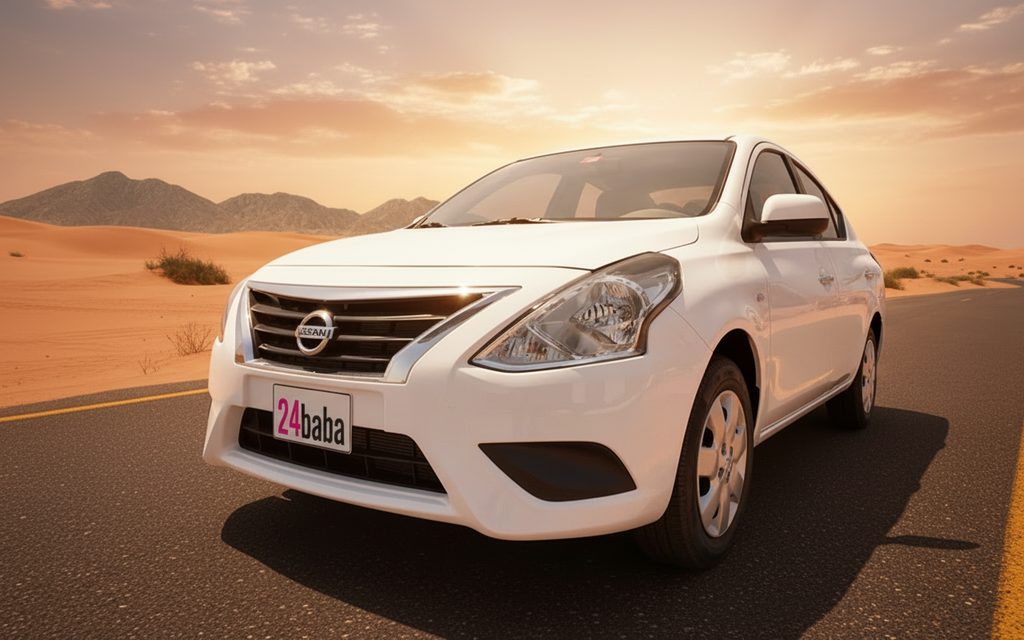 Nissan Sunny 2023 White cover image – rental in Dubai