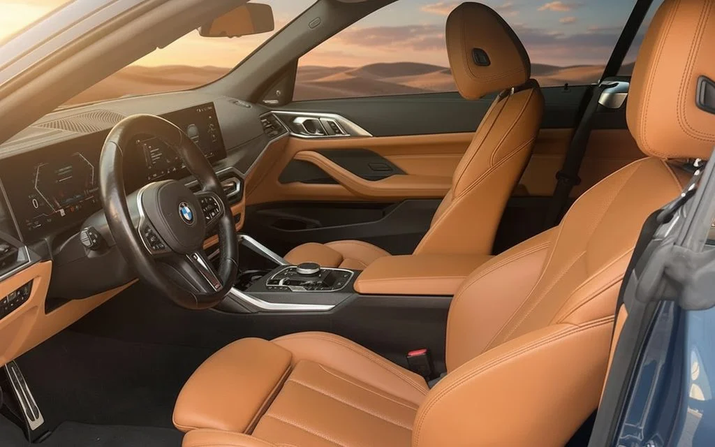 Bmw 430 2024 leather seats and cabin – rental in Dubai