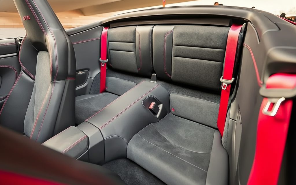 Porsche 911 2023 leather seats and cabin – rental in Dubai