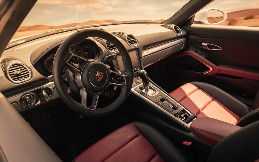 Porsche Boxster 2022 interior view showing trim