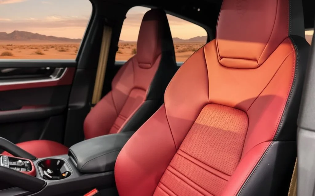 Porsche Cayenne 2024 leather seats and cabin – rental in Dubai