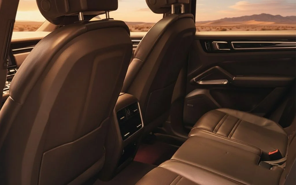 Porsche Cayenne 2022 interior view showing trim – rental in Dubai