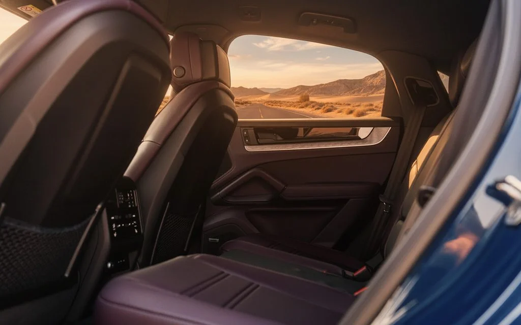 Porsche Cayenne 2024 interior view showing trim – rental in Dubai