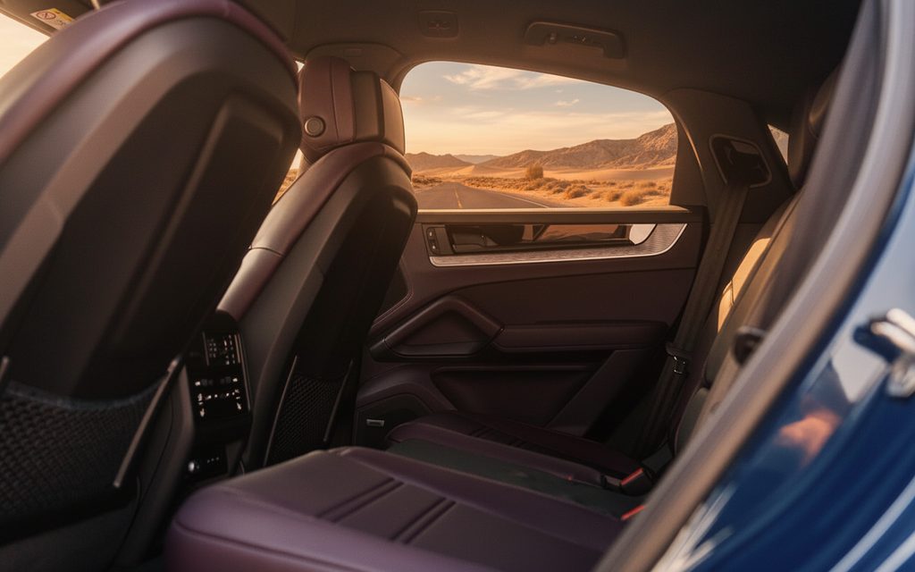 Porsche Cayenne 2024 interior view showing trim – rental in Dubai