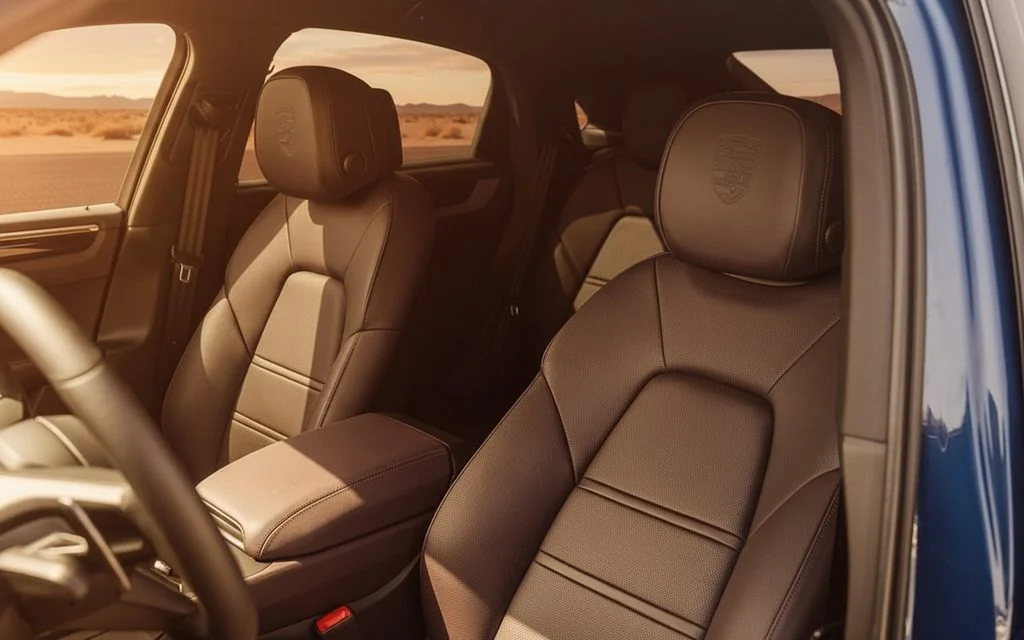 Porsche Cayenne 2024 leather seats and cabin – rental in Dubai