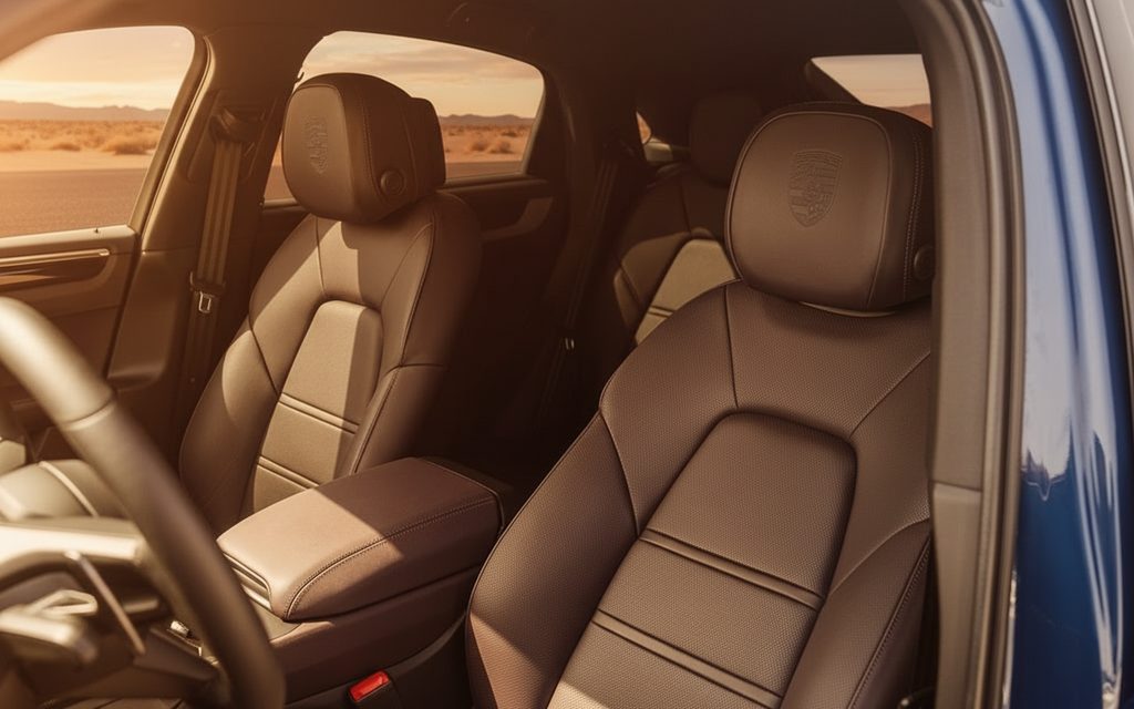 Porsche Cayenne 2024 leather seats and cabin – rental in Dubai