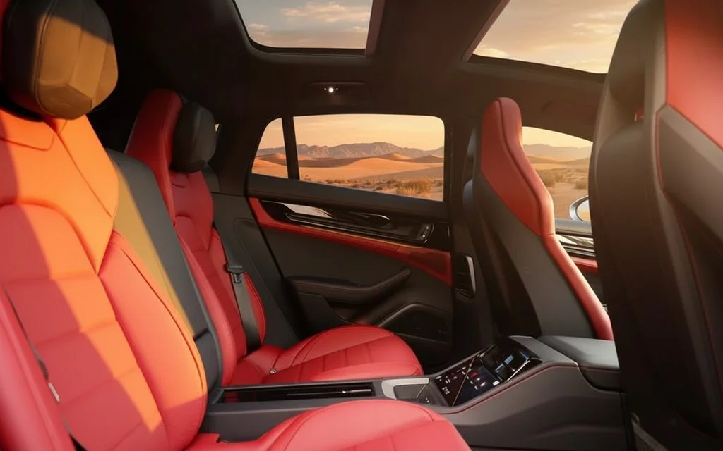 Porsche Panamera 2025 leather seats and cabin