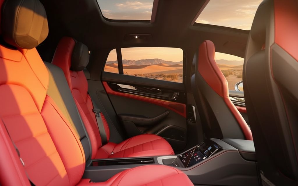 Porsche Panamera 2025 leather seats and cabin