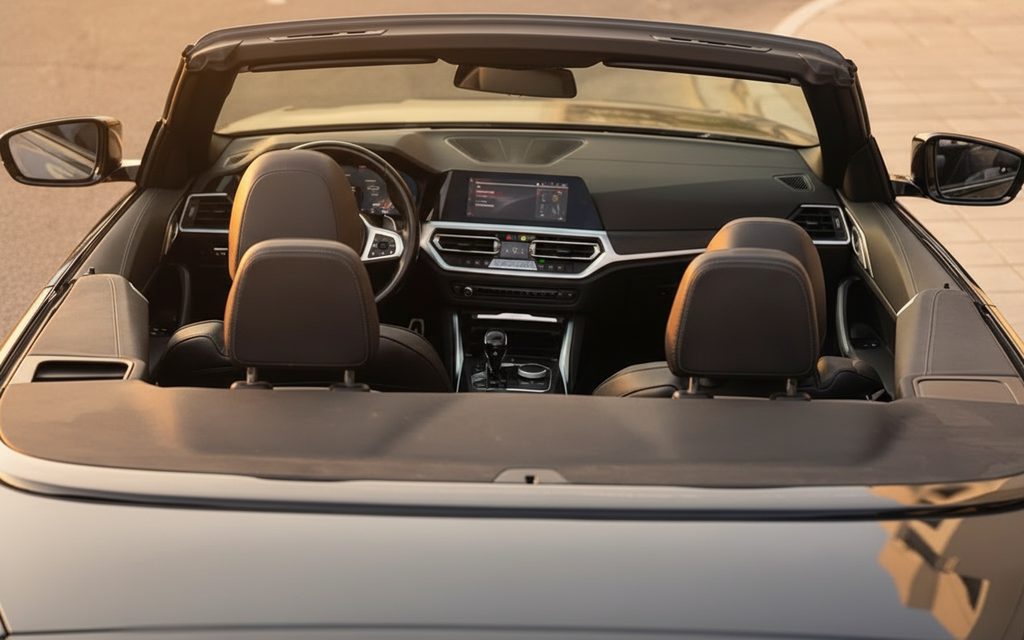 Bmw 430 2023 interior view showing trim – rental in Dubai