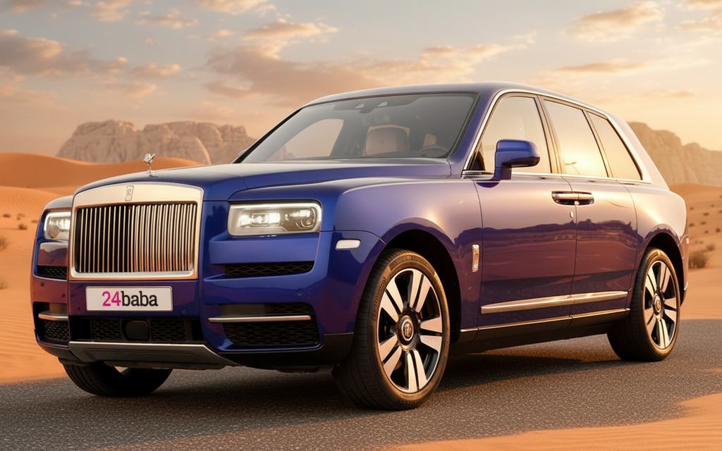 RollsRoyce Cullinan 2025 Blue cover image – rental in Dubai