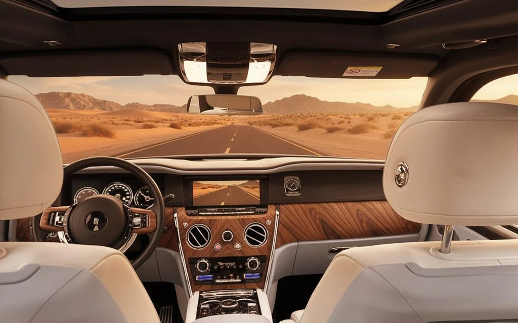 RollsRoyce Cullinan 2025 leather seats and cabin – rental in Dubai