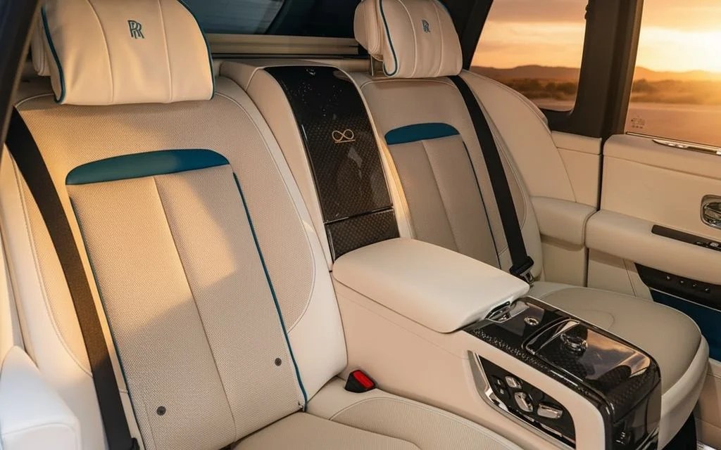 RollsRoyce Cullinan 2024 leather seats and cabin – rental in Dubai