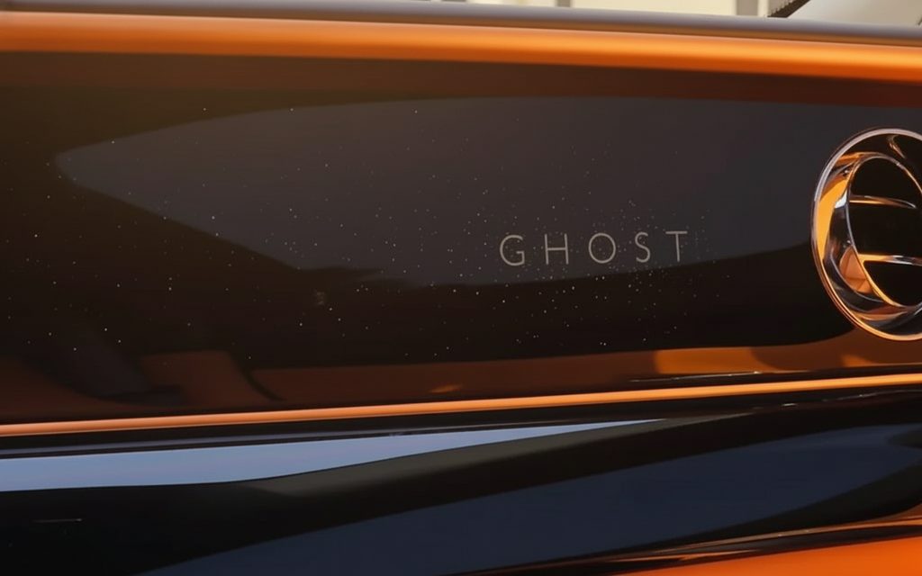 RollsRoyce Ghost 2022 interior view showing trim – rental in Dubai