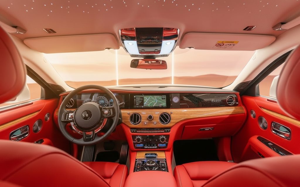 Rolls-Royce Ghost 2023 interior view showing trim