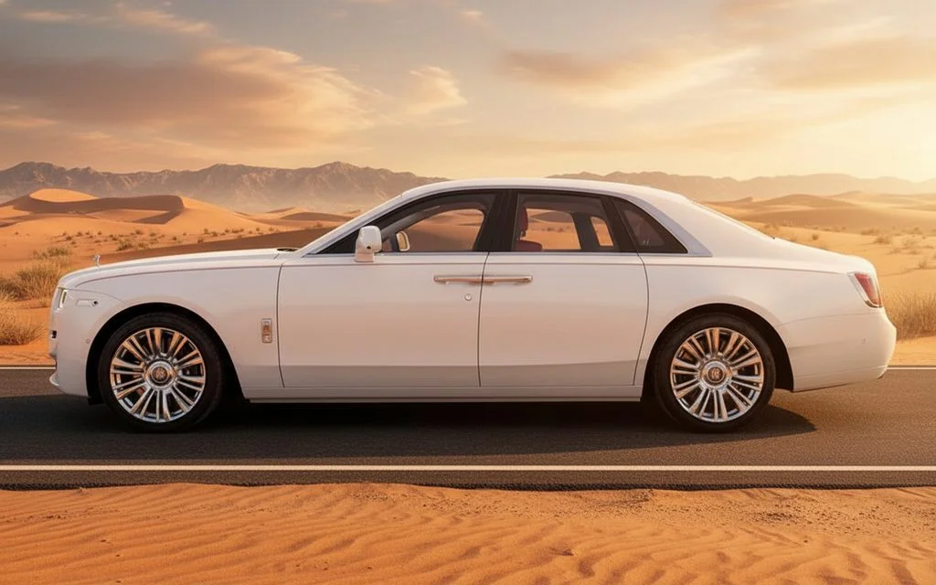 Rolls-Royce Ghost 2023 White side profile
