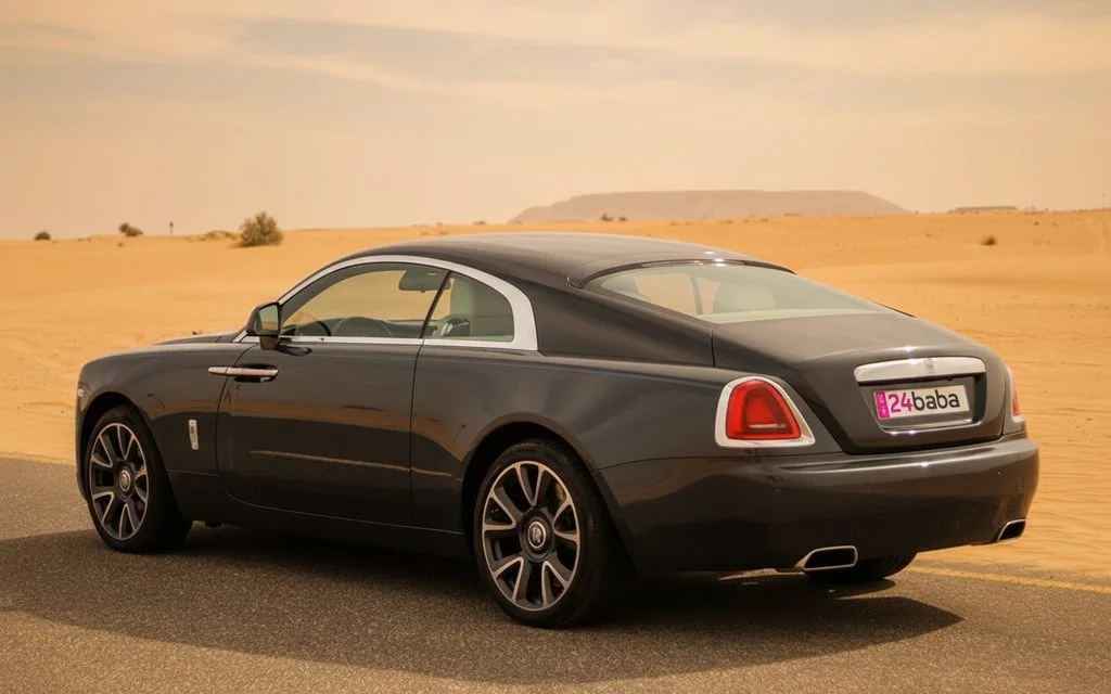 RollsRoyce Wraith 2020 Black rear view showing taillights