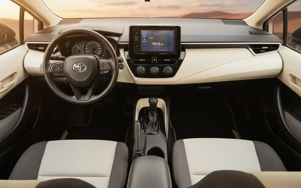 Toyota Corolla 2025 interior view showing trim