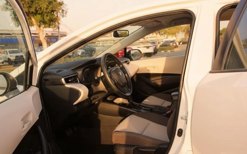 Toyota Corolla 2021 interior view showing trim