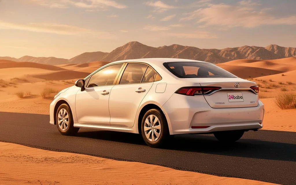 Toyota Corolla 2023 White rear view showing taillights