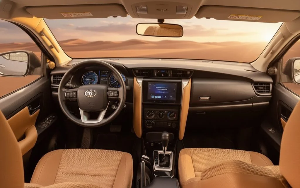 Toyota Fortuner 2024 interior view showing trim