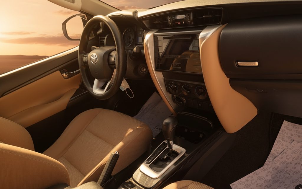 Toyota Fortuner 2025 interior view showing trim