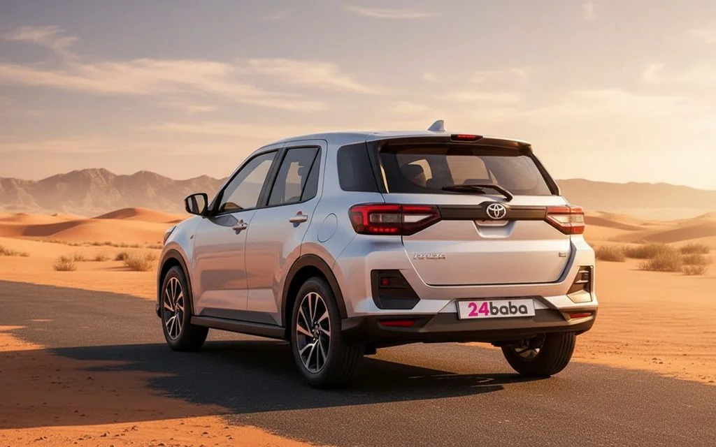 Toyota Raize 2023 Silver rear view showing taillights