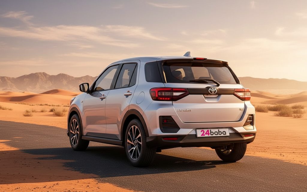 Toyota Raize 2023 Silver rear view showing taillights