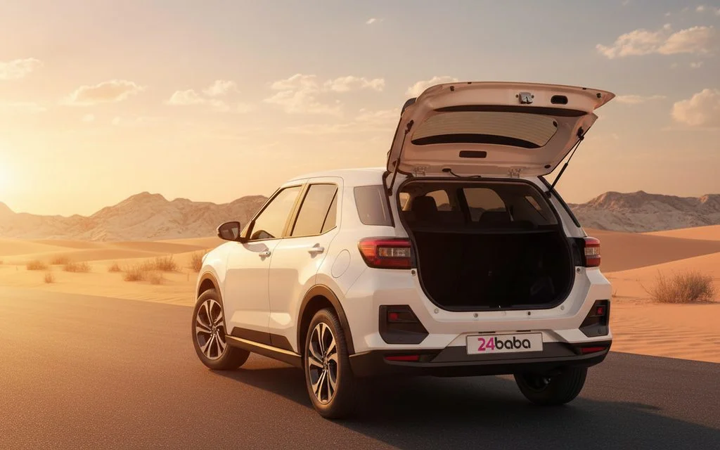 Toyota Raize 2024 White rear view showing taillights