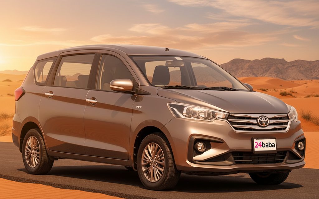 Toyota Rumion 2023 Grey front view with headlights