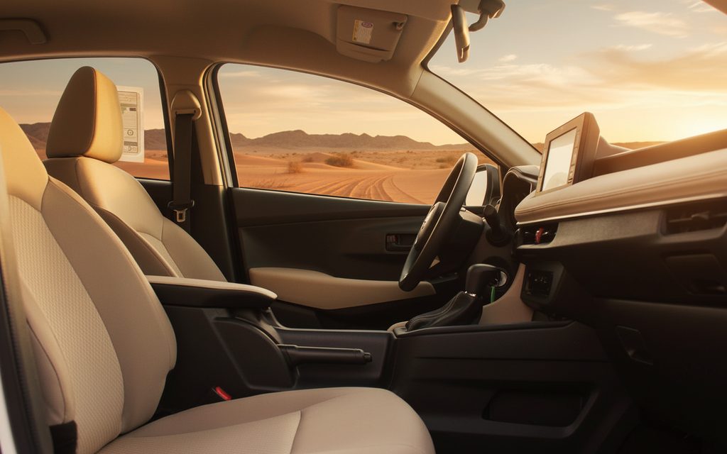 Toyota Yaris 2023 interior view showing trim