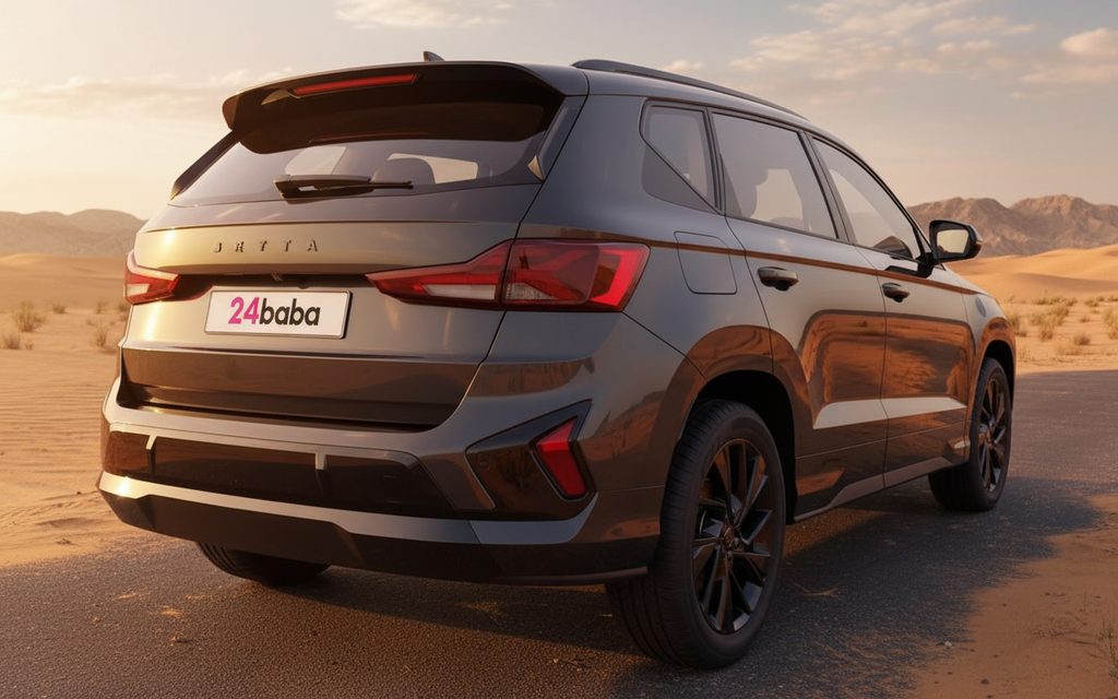 Volkswagen Jetta 2024 Black rear view showing taillights