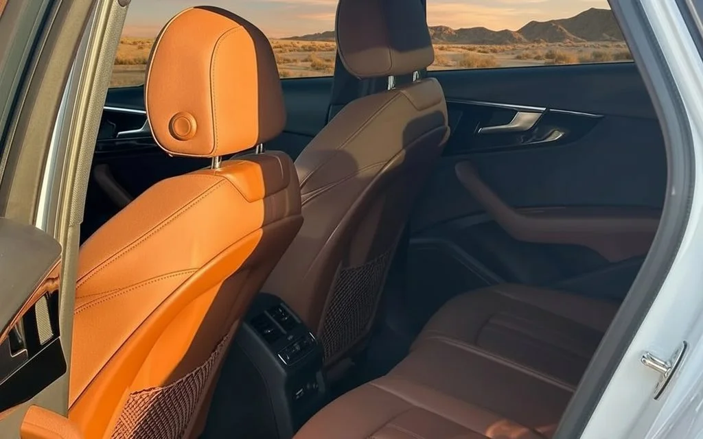 Audi A4 2022 leather seats and cabin – rental in Dubai