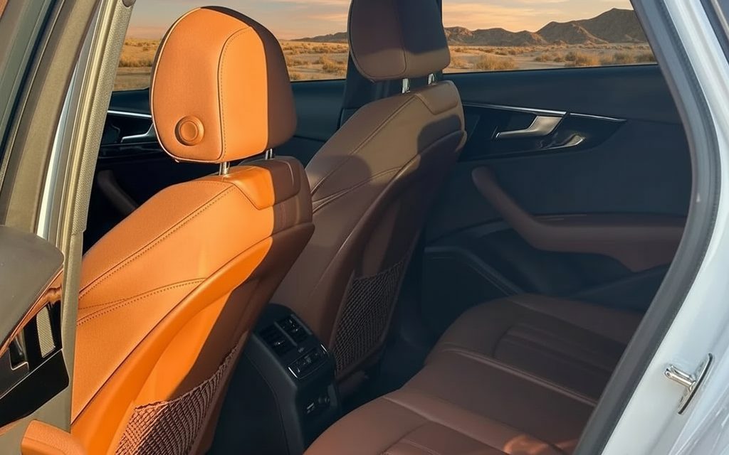 Audi A4 2022 leather seats and cabin – rental in Dubai