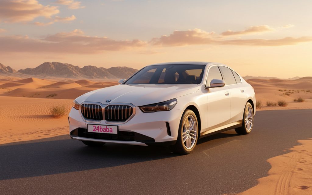 Bmw 520 2025 White cover image – rental in Dubai