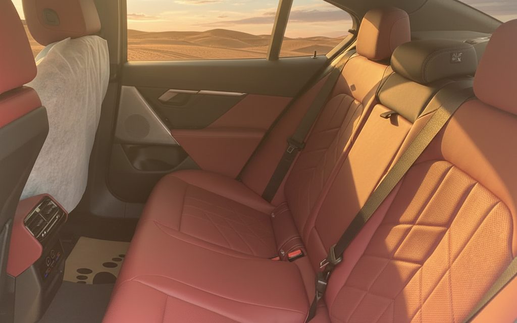 Bmw 520 2025 leather seats and cabin – rental in Dubai