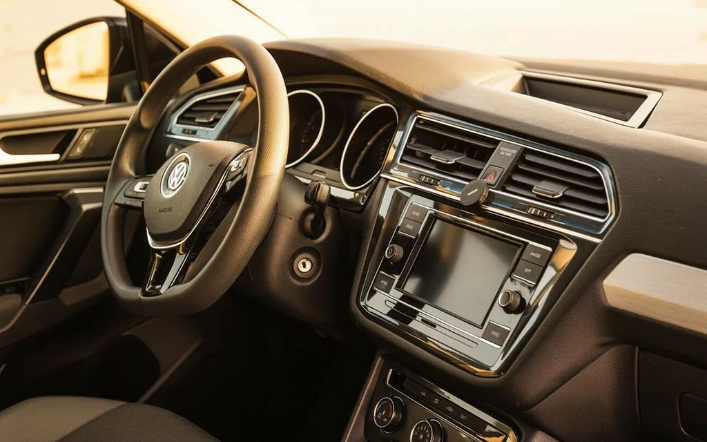 Volkswagen Tiguan 2021 interior view showing trim