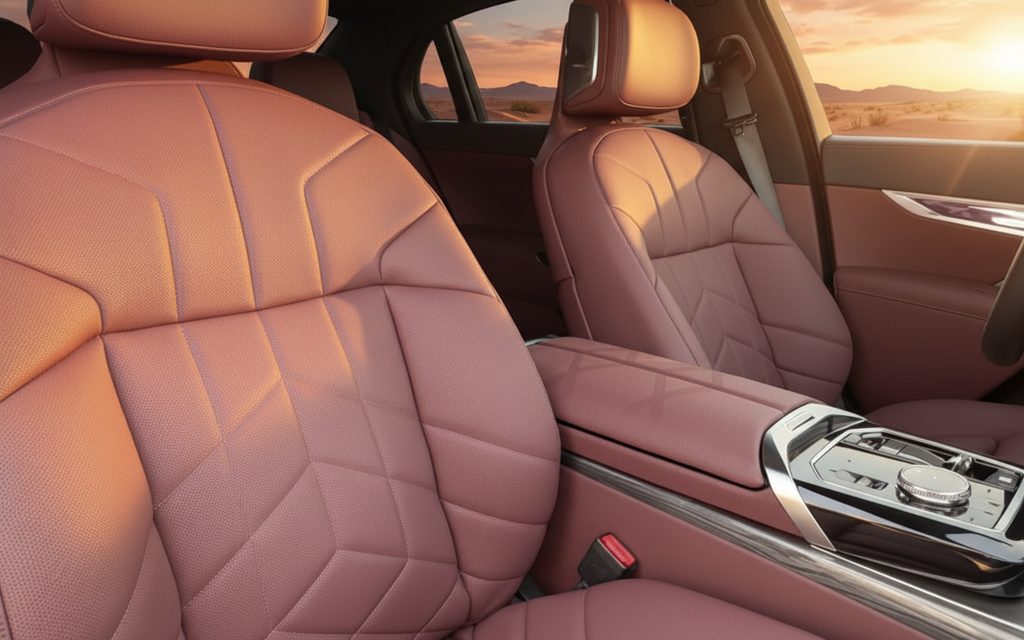 Bmw 735 2024 leather seats and cabin – rental in Dubai