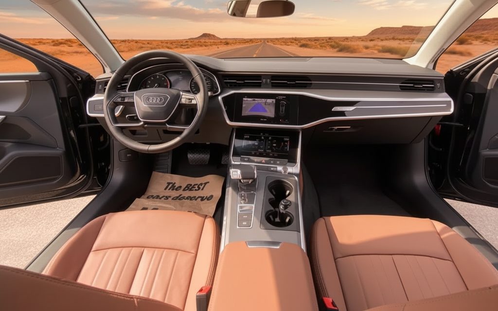 Audi A6 2021 interior view showing trim