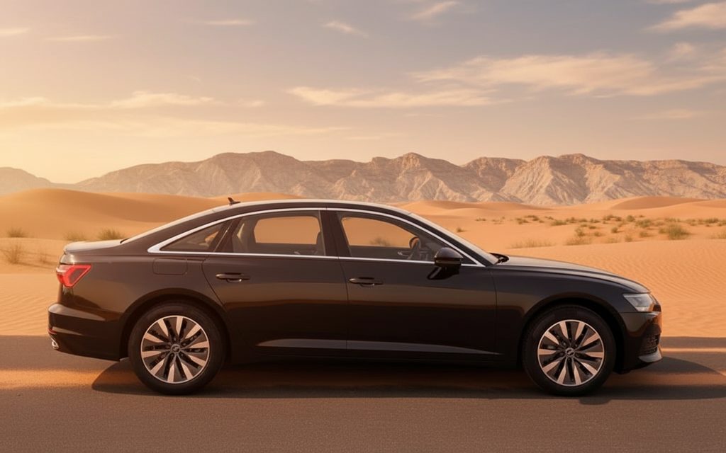 Audi A6 2021 Black side profile