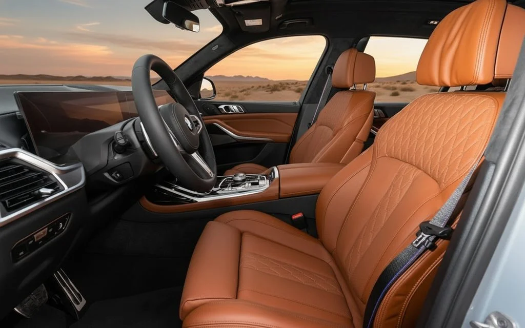 Bmw X7 2023 leather seats and cabin – rental in Dubai
