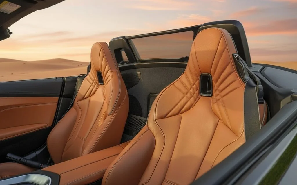 Bmw Z4 2021 leather seats and cabin – rental in Dubai