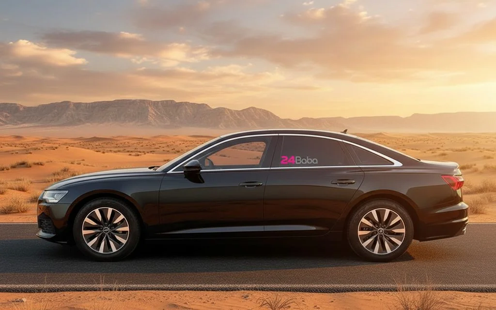 Audi A6 2021 Black side profile