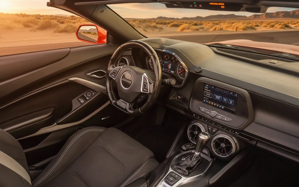Chevrolet Camaro 2021 interior view showing trim