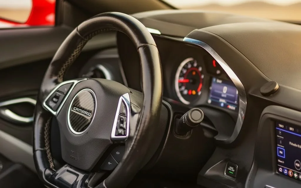 Chevrolet Camaro 2021 interior view showing trim