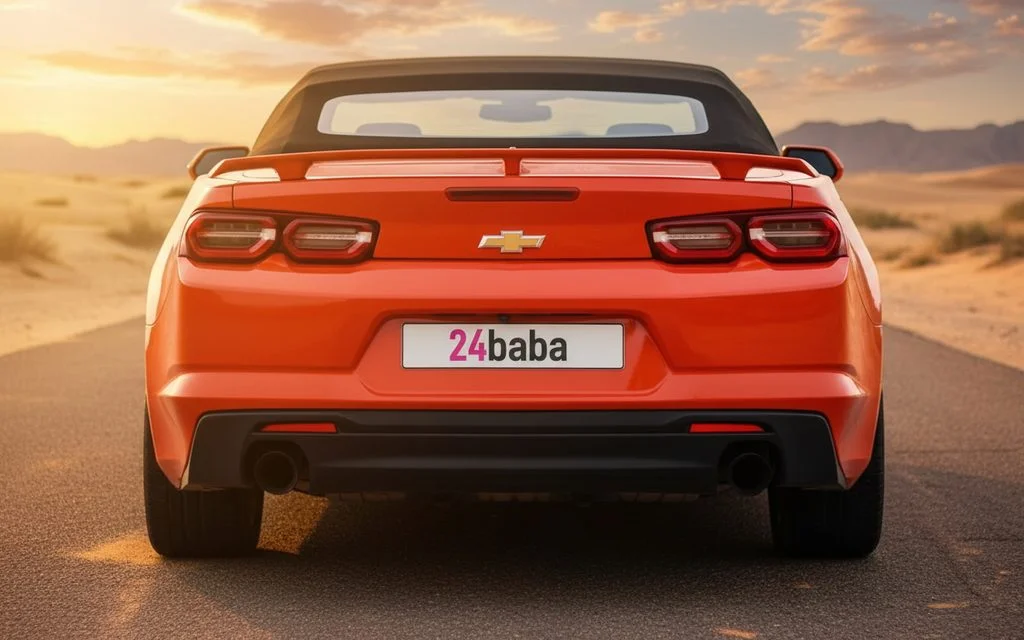Chevrolet Camaro 2021 Red rear view showing taillights