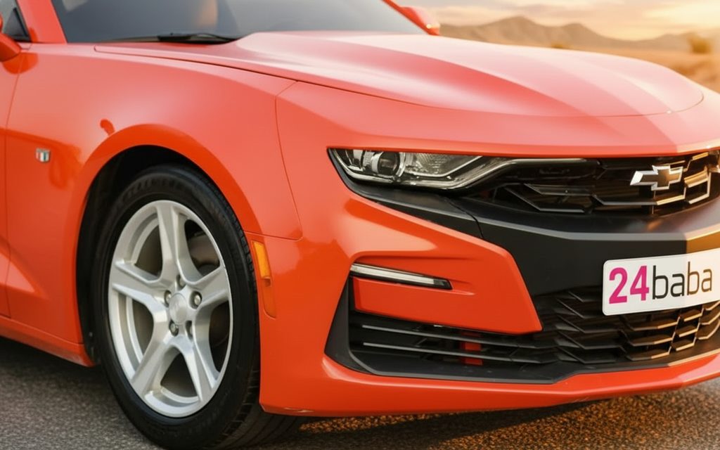 Chevrolet Camaro 2021 Red front view with headlights
